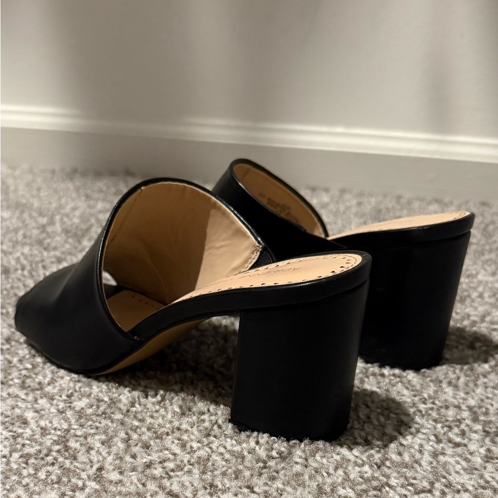 Adrienne Vittadini Black Women's Mules